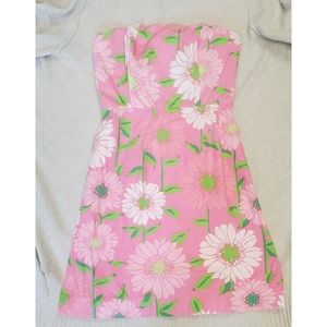 Lilly Pulitzer Hibiscus Pink Cabana Floral Dress